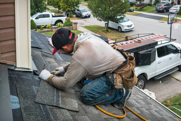 Professional Gutter Repair And Installation technician working in Sioux Center, IA